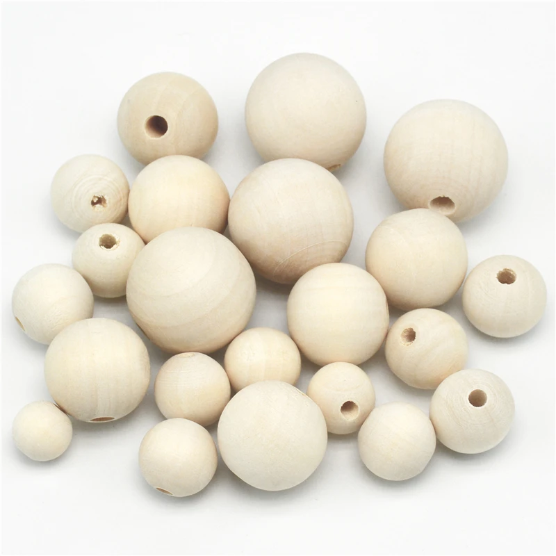 Деревянные бусины 4/6/8/10/12/14/16/18/20/25/30/40/50 мм|beads jewelry making|wood spacerwood bead |