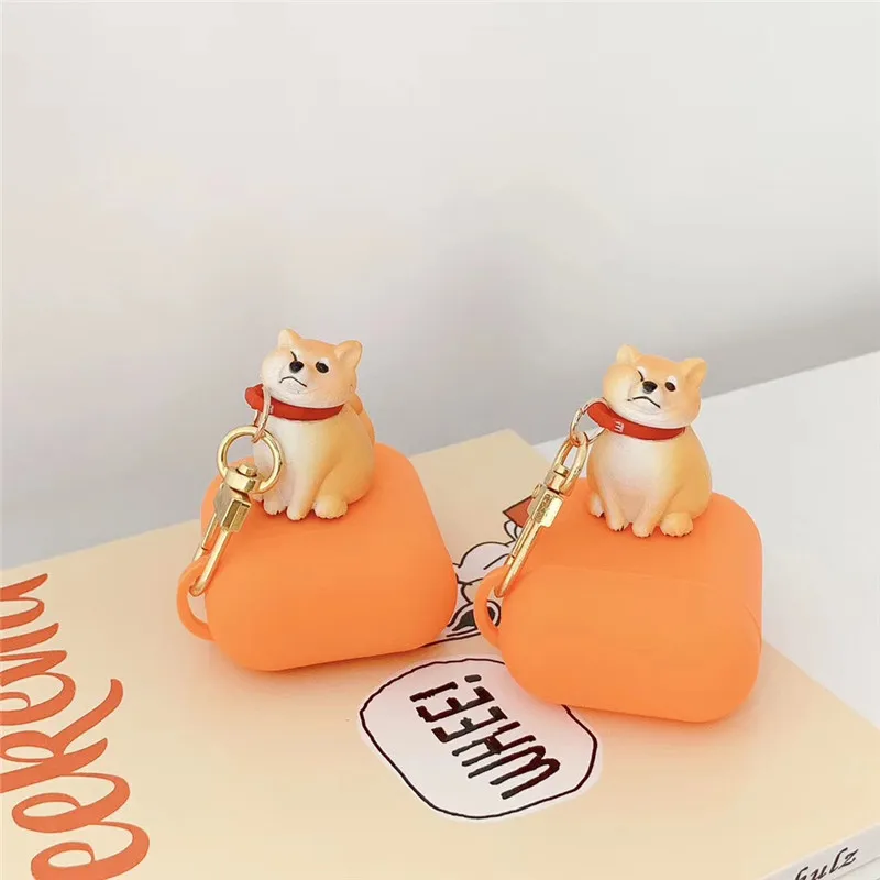Футболка с забавным мультипликационным принтом «Косплей Shiba «Лисья Секретная служба»(Inu чехол для IPad Air стручки Apple домашних животных милая собака щенок Bluetooth наушники чехол для Airpod 2 Чехол Беспроводной наушников Чехол
