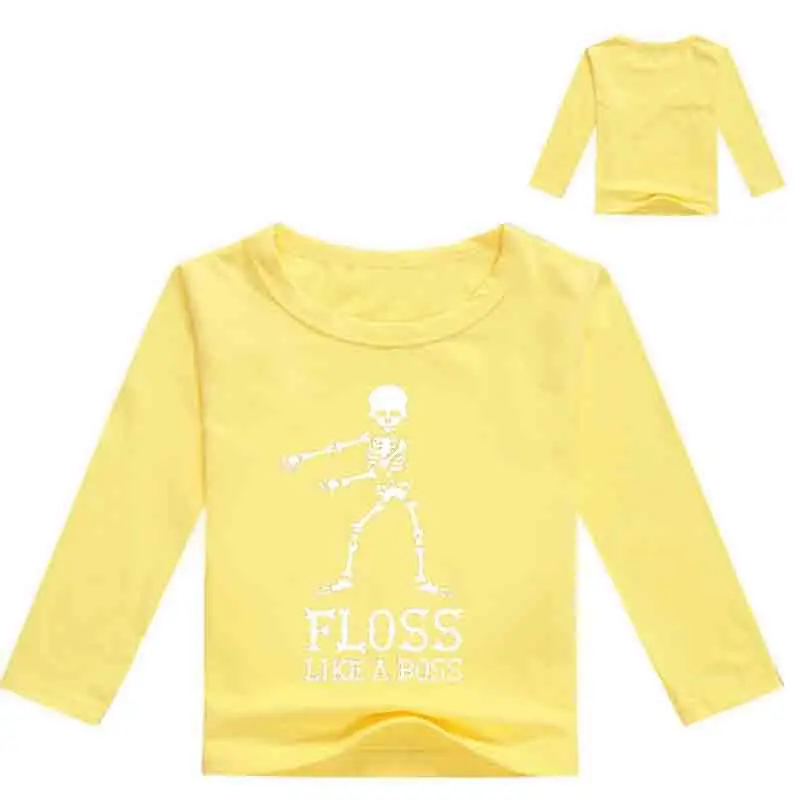 

Z&Y 2-16Year Hot Game Floss Like A Boss Tee Shirts for Kids Shirt Teenage Girl Clothes Roupas Infantis Boys T-shirt Long Sleeves