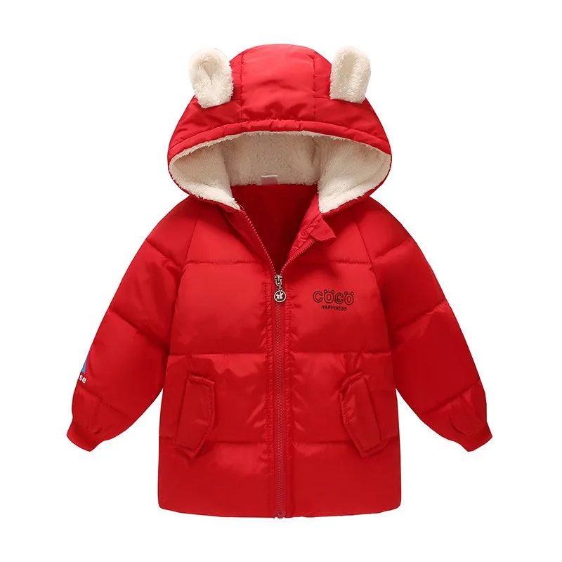 Красный CROAL chery/90% г. Белый пуховик для мальчиков; детская верхняя одежда; куртка для девочек; теплые детские зимние куртки; пальто для младенцев - Цвет: Красный