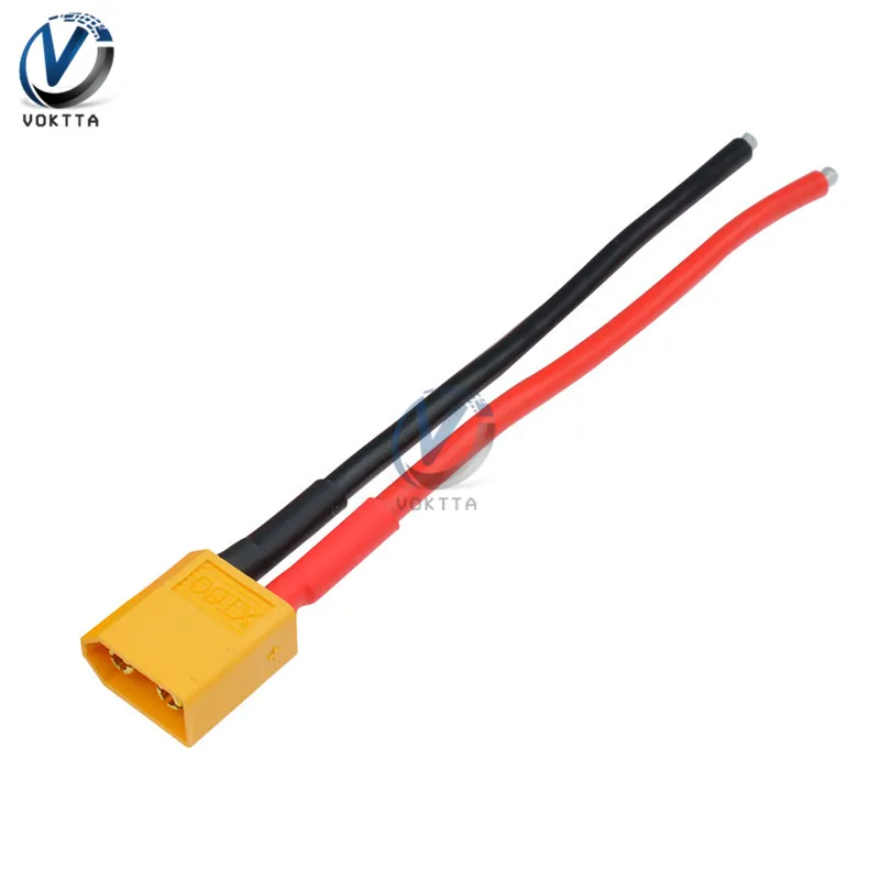 Коннектор XT60 Мама/папа штекер с корпусом силиконовый провод 10 см вилка типа банан