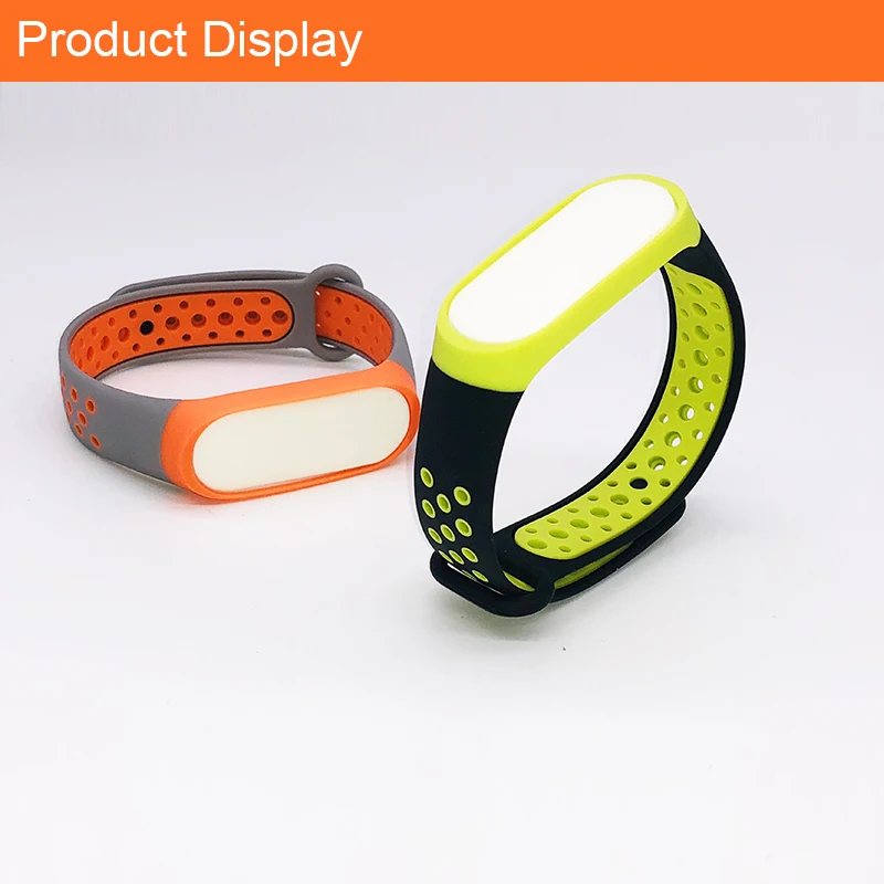 Ремешок спортивный для Xiaomi Mi Band 3 силиконовый браслет смарт часов mi band