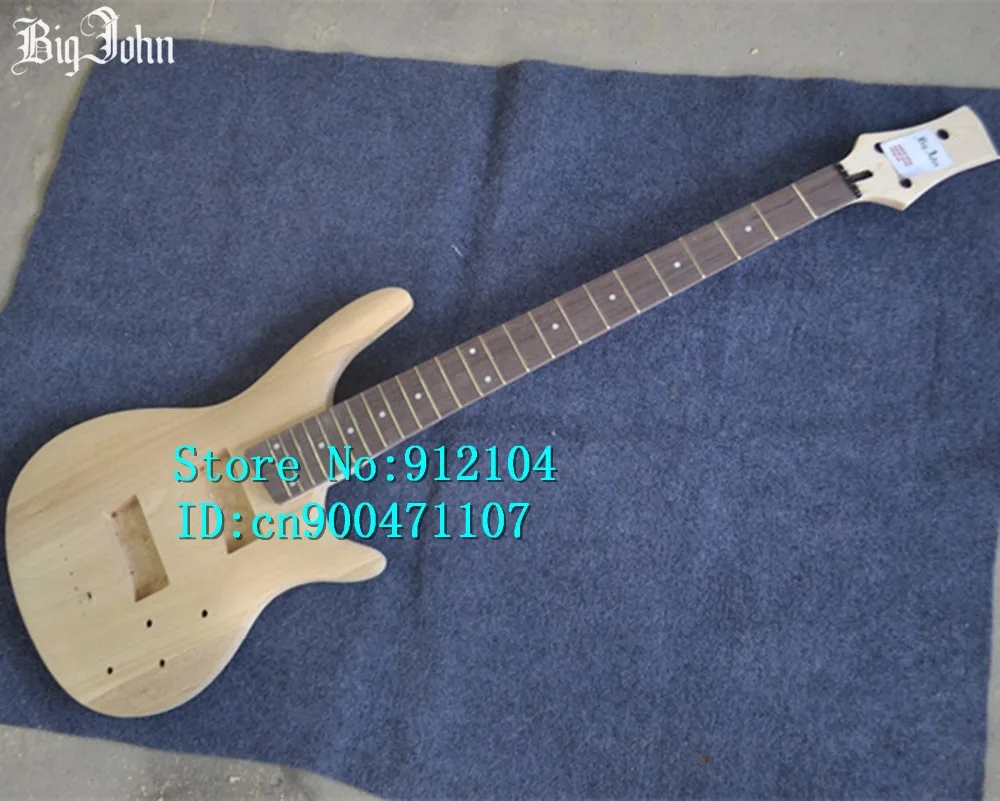 Бесплатная доставка Новые незавершенные 5 струн электрическая бас гитара