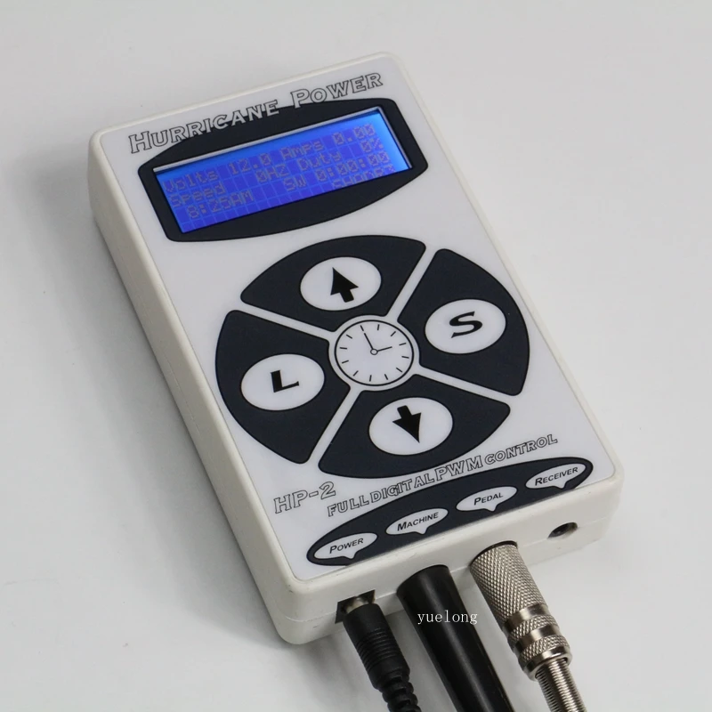 1 шт. Professional tattoo power Digital Hp-2 Татуировка источник питания белый поставка машинок для татуировки Yuelong shop