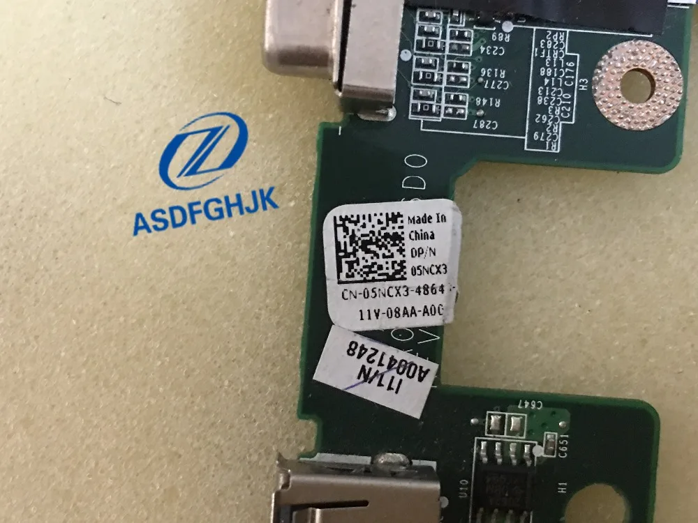 For Dell Inspiron 17R N7010 Genuine USB VGA Port Board W/Cable 5NCX3 05NCX3 CN-05NCX3 | Компьютеры и офис