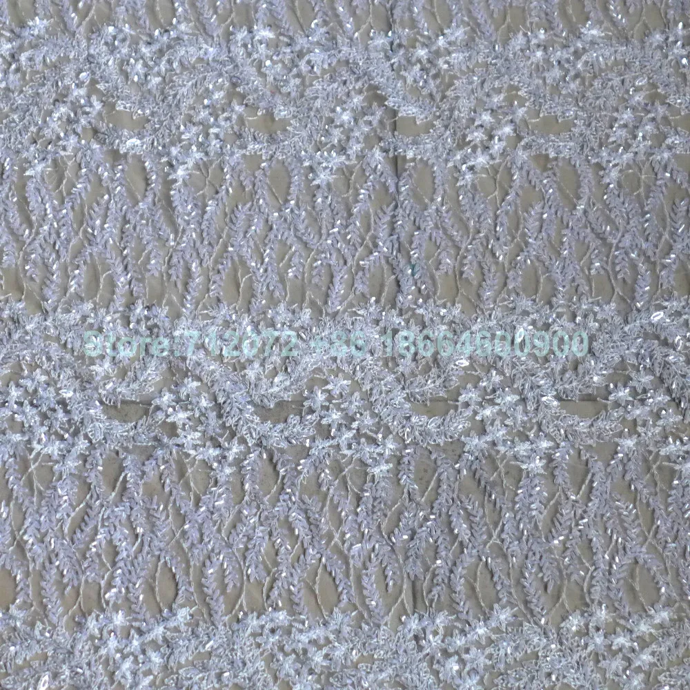 Кружевное платье белое/золотое/черное с тяжелыми бусинами модное высокое