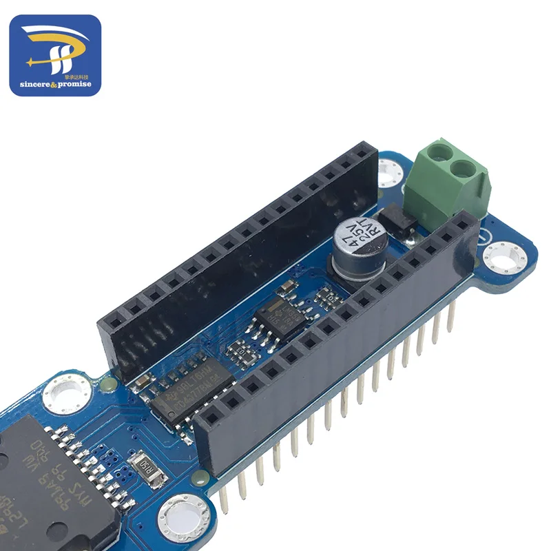 NANO-L298P L298P 2A двухканальный DC Драйвер шагового двигателя Щит Модуль 5 V-12 V шим тока Драйвер шагового двигателя модуль для Arduino Nano 3,0