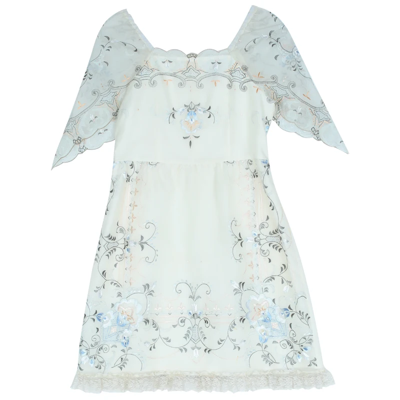 Женские летние шелковые платья LYNETTE'S в китайском стиле с оригинальным дизайном