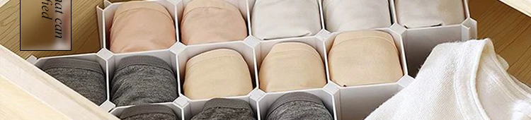 Luluhut 6 шт Регулируемый разделитель DIY Honeycomb Ящика Организатор Пластик ящик сепаратор для носки галстуки белье