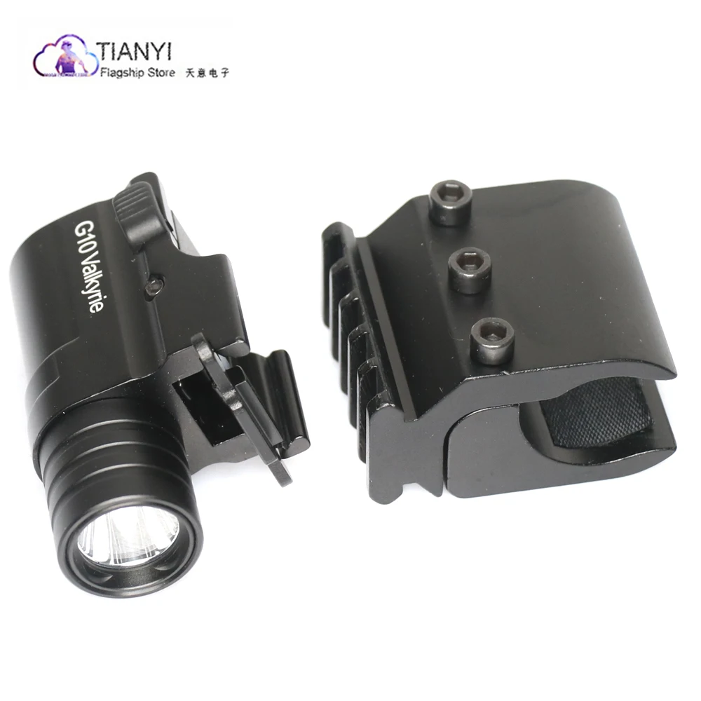 Cree XPL HI 1200lm фонарь светильник лампа с двойным переключателем индикатор питания пистолет тактический пистолет фонарь из алюминиевого сплава крепление для пистолета 17-30 мм