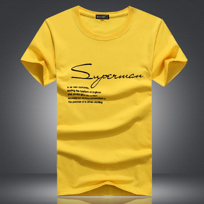 Мужская футболка с круглым вырезом летняя из чистого хлопка короткими рукавами в