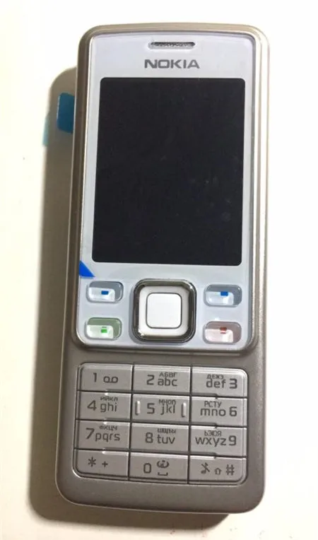 Разблокированный Nokia 6300 GSM 860 мАч Поддержка русской и арабской клавиатуры мобильный телефон трехдиапазонный многоязычный - Цвет: Белый