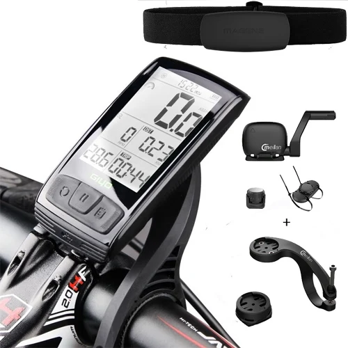 m4 Heart Rate M4 Велосипедный компьютер Спидометр для велосипеда со скоростью и беспроводным сенсором Каденции может подключать Bluetooth ANTONE+(набор одного сердца - Цвет: m4 Heart Rate
