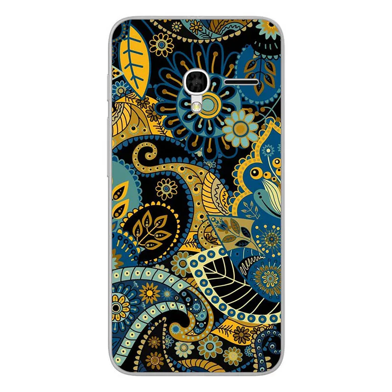M087 Мягкий с рисунком из ТПУ чехол для Alcatel One Touch Pixi 3 4,5 4G версия 5017D 5019D 5019 чехол для телефона s задняя крышка цветок - Цвет: M087
