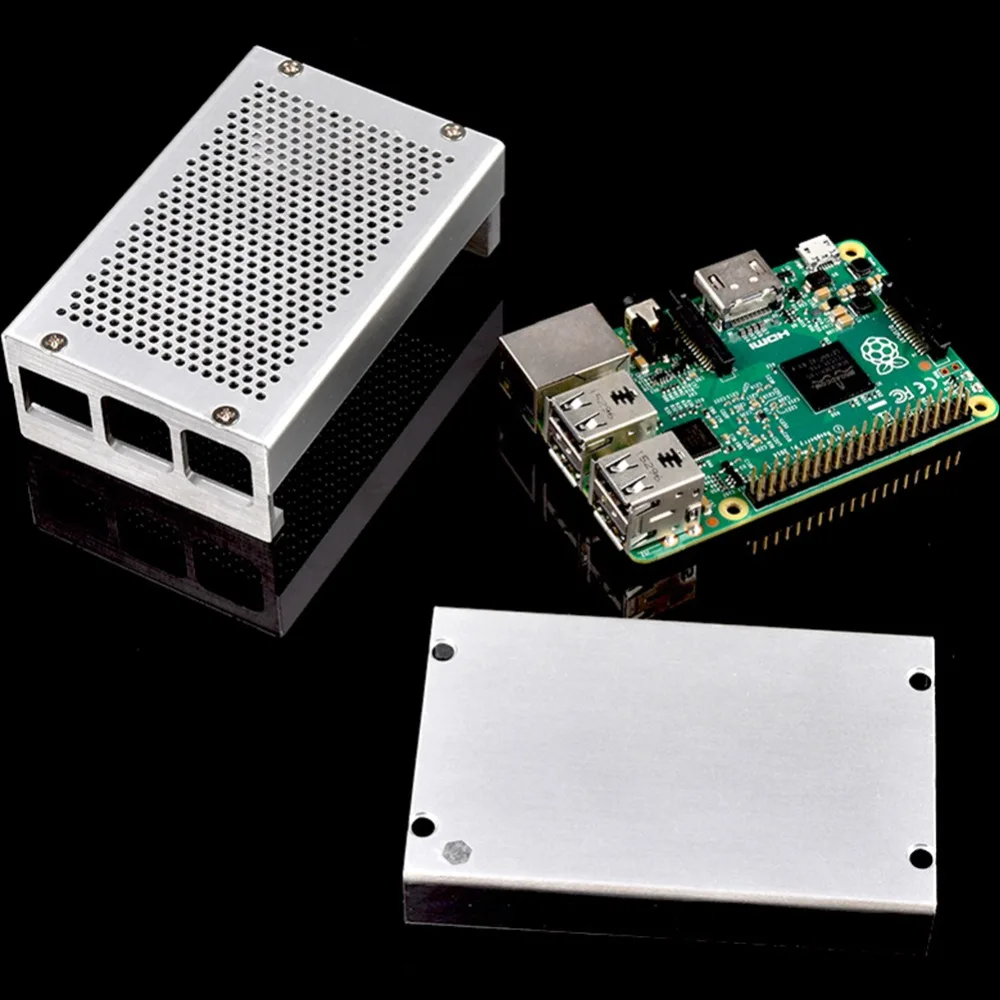 Новый универсальный алюминиевый металлический чехол для Raspberry Pi 3 B + с