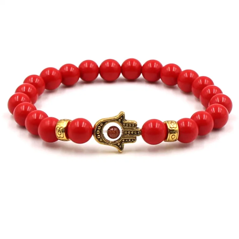 

HOBBORN Trendy Natural Stone Hawlite Bracelet Women Men Buddha Owl Dumbbell Spartan Helmet Charm Beaded Bracelets Jewelry Gift