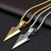 kyszdl fashion style spearhead pendant necklace women personality arrow long individuality sweater chain pendant jewelry gift