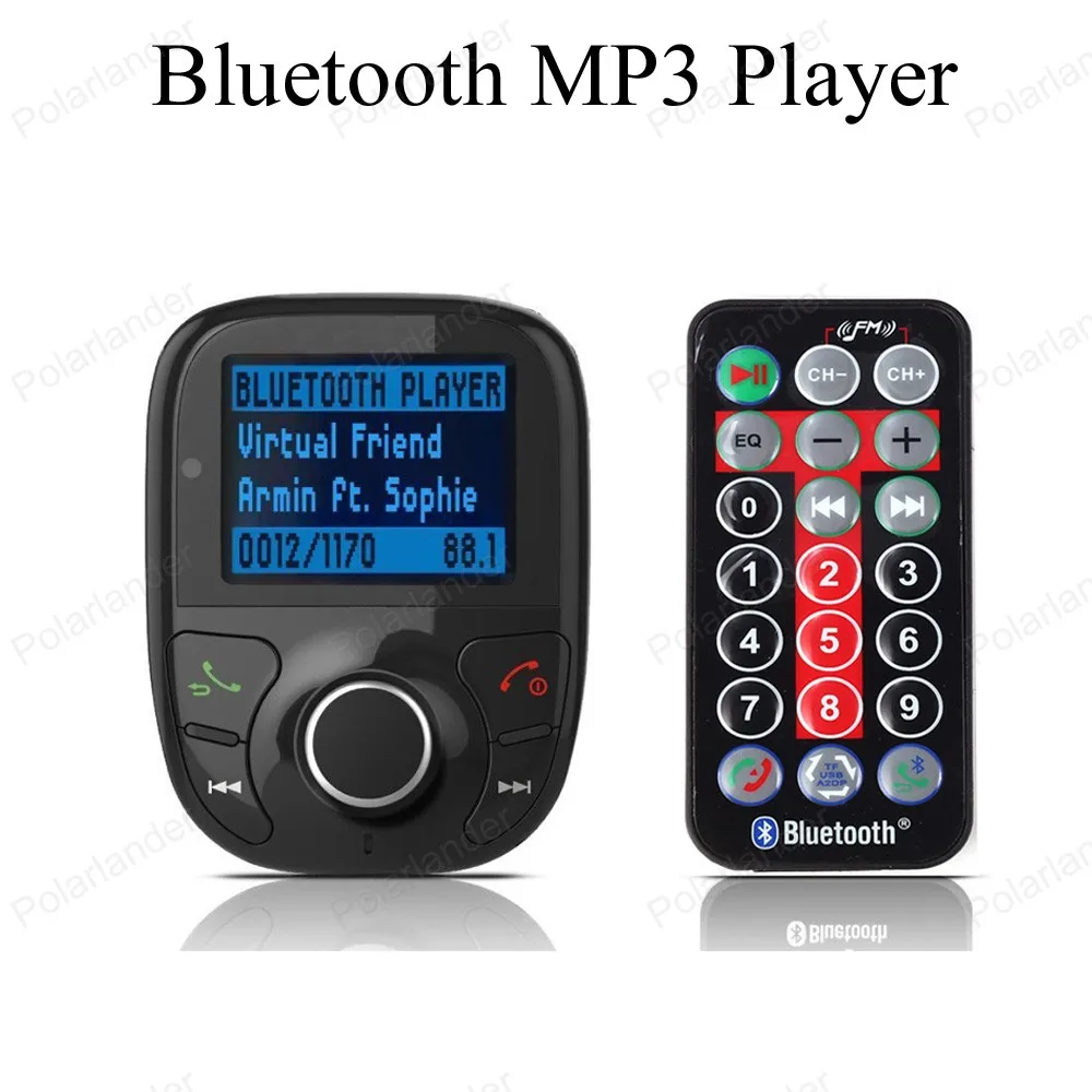 Автомобильный комплект громкой связи Bluetooth MP3 плеер AUX Громкая связь FM-передатчик