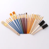 25pcs multifunctional paint brush set nylon hair painting brush oil acrylic brush watercolor pen art supplies for student