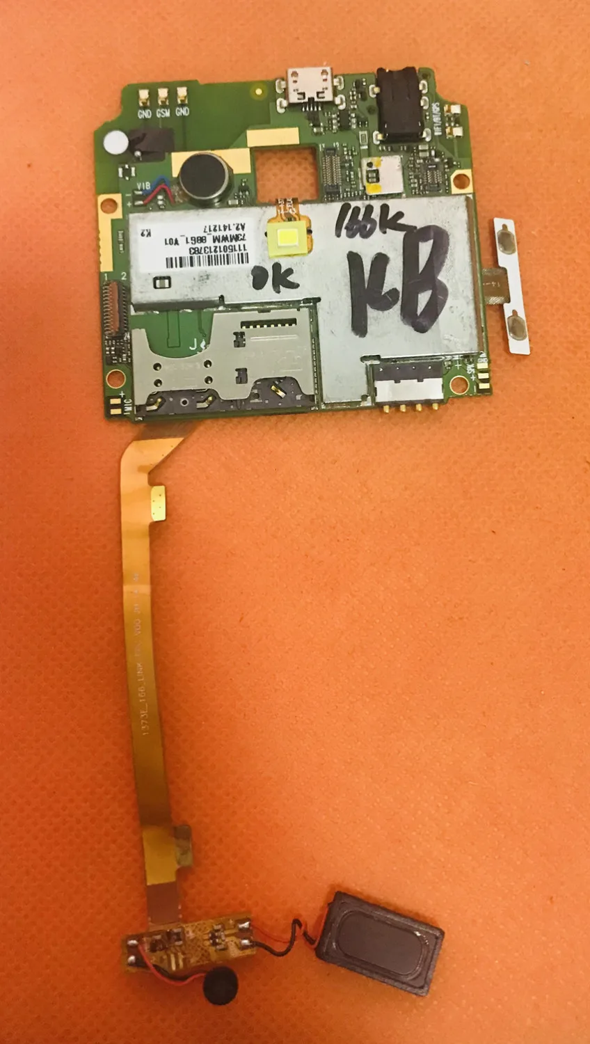 Б/у оригинальная материнская плата 1 ГБ ОЗУ + 8 Гб ПЗУ для THL T6S 5 0 дюймов JDI MTK6582