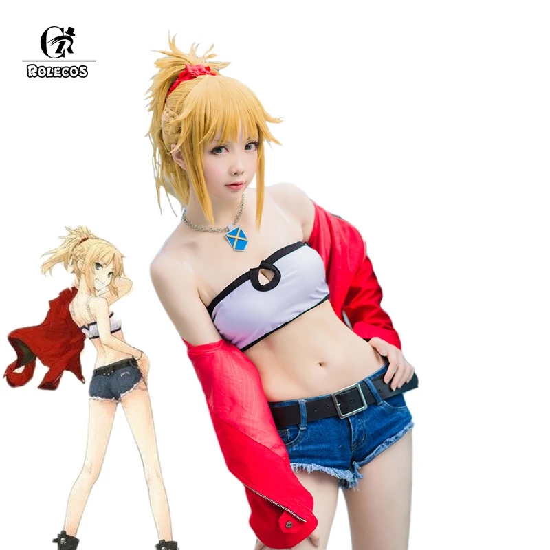 ROLECOS игра Fate/Apocrypha Косплей Костюм Мордред Fate/Stay Night костюмы полный комплект|cosplay