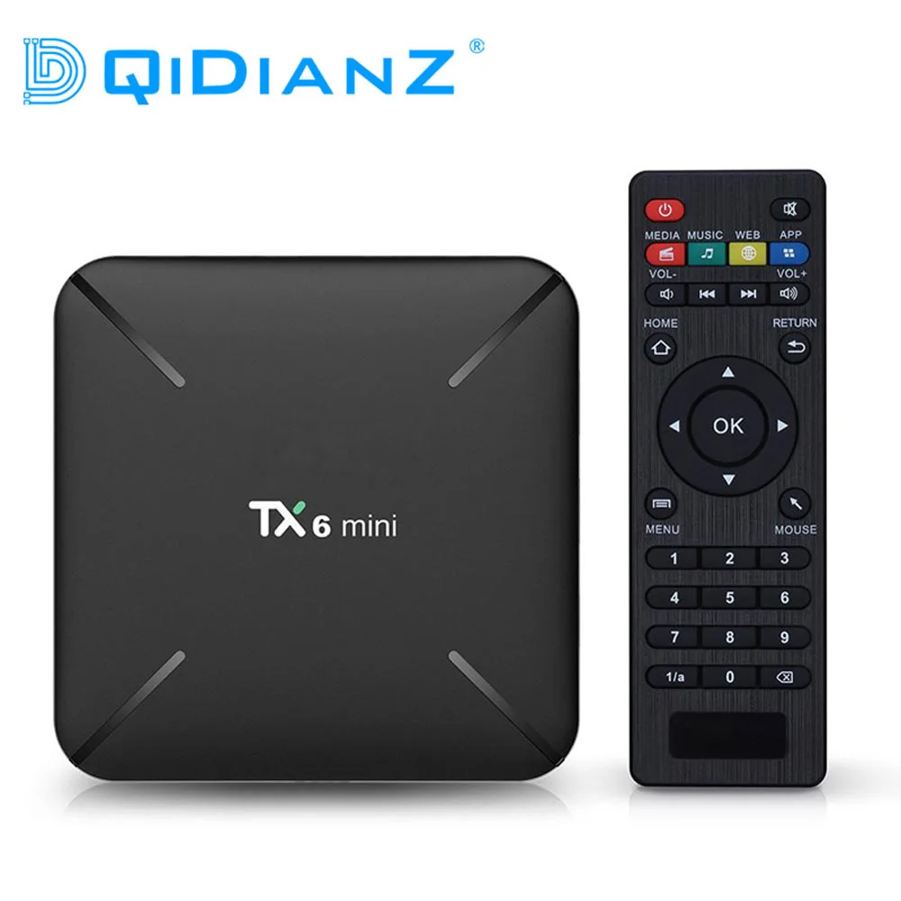 DQiDianZ 4K tv BOX Android 9,0 TX6MINI 2 Гб 16 Гб четырехъядерный Allwinner Поддержка 2,4G беспроводной wifi TX6 Мини ТВ-приставка