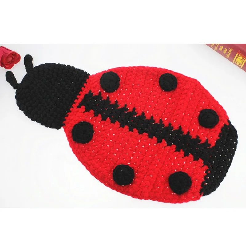 Newborn props ladybug costume baby fotografie crochet toddler blanket new born photo shooting photography accessories | Детская одежда