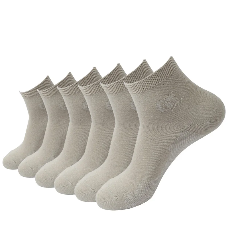 D-Beige(6 Pair) LifeWheel мужские носки Бизнес бамбуковое волокно, мягкие дышащий влаги Управление экипажа Повседневное хлопковые носки 6 пар/лот - Цвет: D-Beige(6 Pair)
