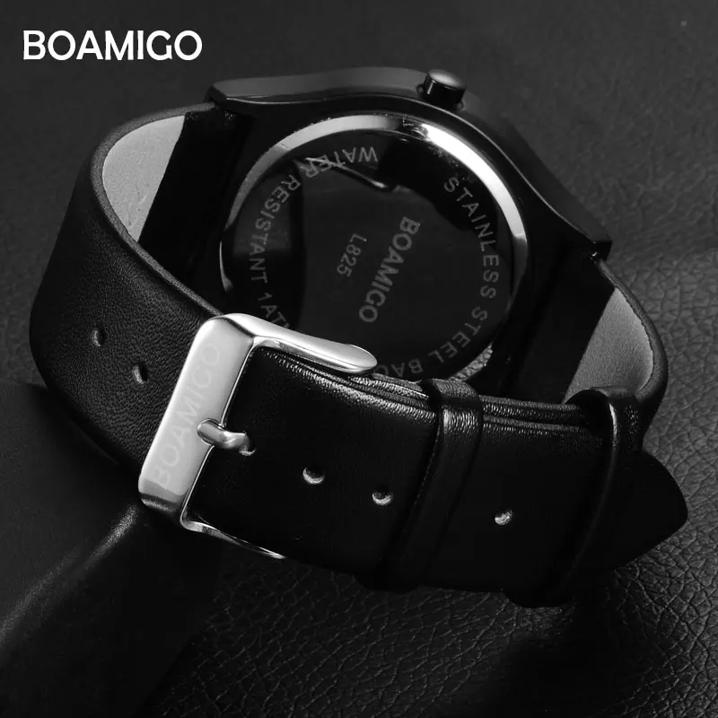 Модные мужские часы унисекс бренд BOAMIGO Мужские кварцевые Креативный дизайн