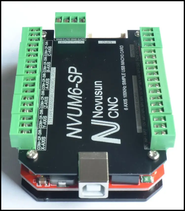Новый драйвер шагового двигателя 3/4/5/6 Axis 100 кГц разделительная Плата USB MACH3 cnc