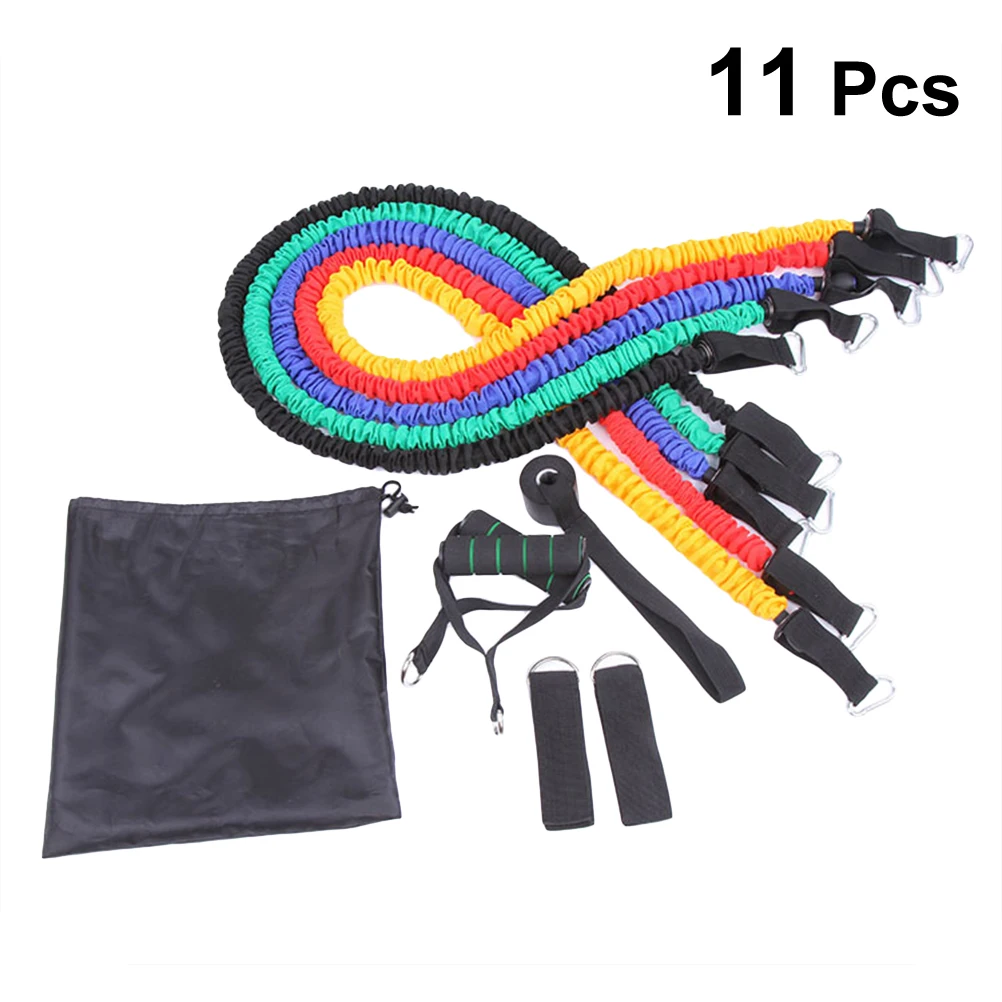 11 шт. веревки для упражнений и йоги эластичные ленты латексные Пилатес Кроссфит