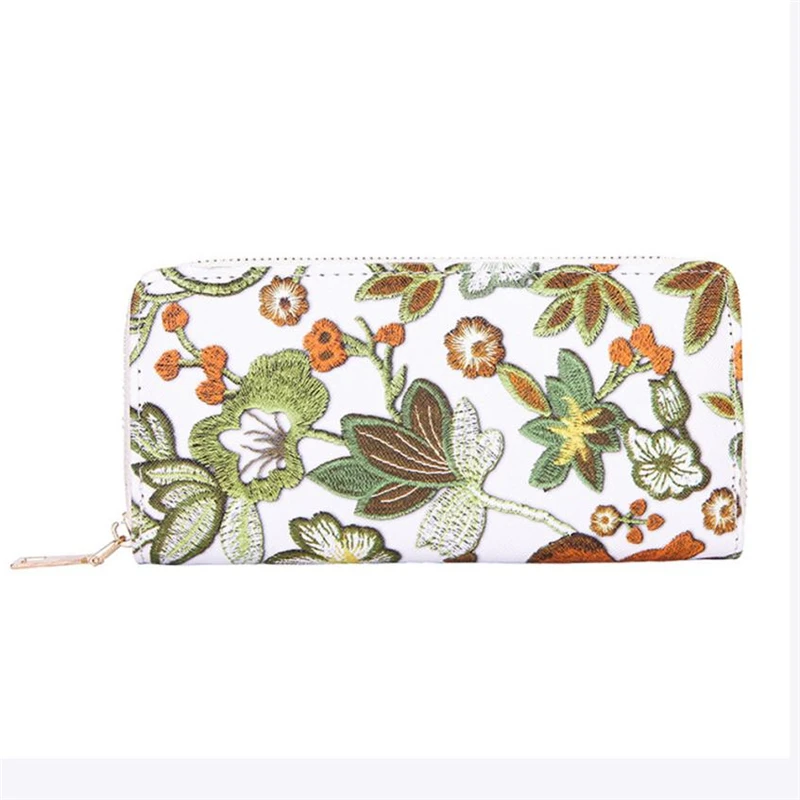 Женский кошелек с цветочным принтом повседневный отделением для карт сумочка O0518