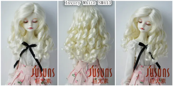 JD259 1/6 1/4 1/3 YOSD MSD SD модные BJD кукла парики Размер 6-7inc 7-8 дюймов, 8-9 дюймов, гнущаяся BJD синтетический мохеровый парик