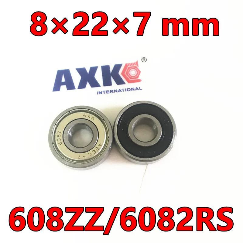 2018 г. AXK Бесплатная доставка 608zz 608 2rs Abec 7 8x22x7 мм миниатюрный ZZ Longboard Скейтборд мяч