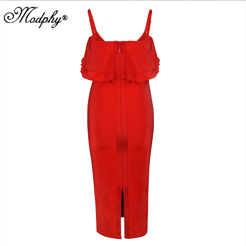 Зимние платья для женщин 2018 на тонких бретельках пикантные каскадные оборки