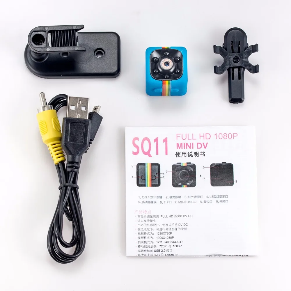 Maxinrytec SQ11 HD 1080 P Мини Камера Ночное видение мини видеокамера Спорт на открытом воздухе DV видео и аудио записывающее Регистраторы Камера Поддержка TF карты