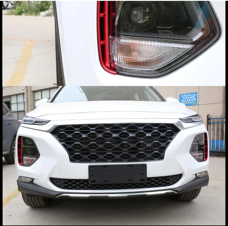 Lsrtw2017 Abs фар автомобиля воздухозаборник планки для hyundai Santa Fe