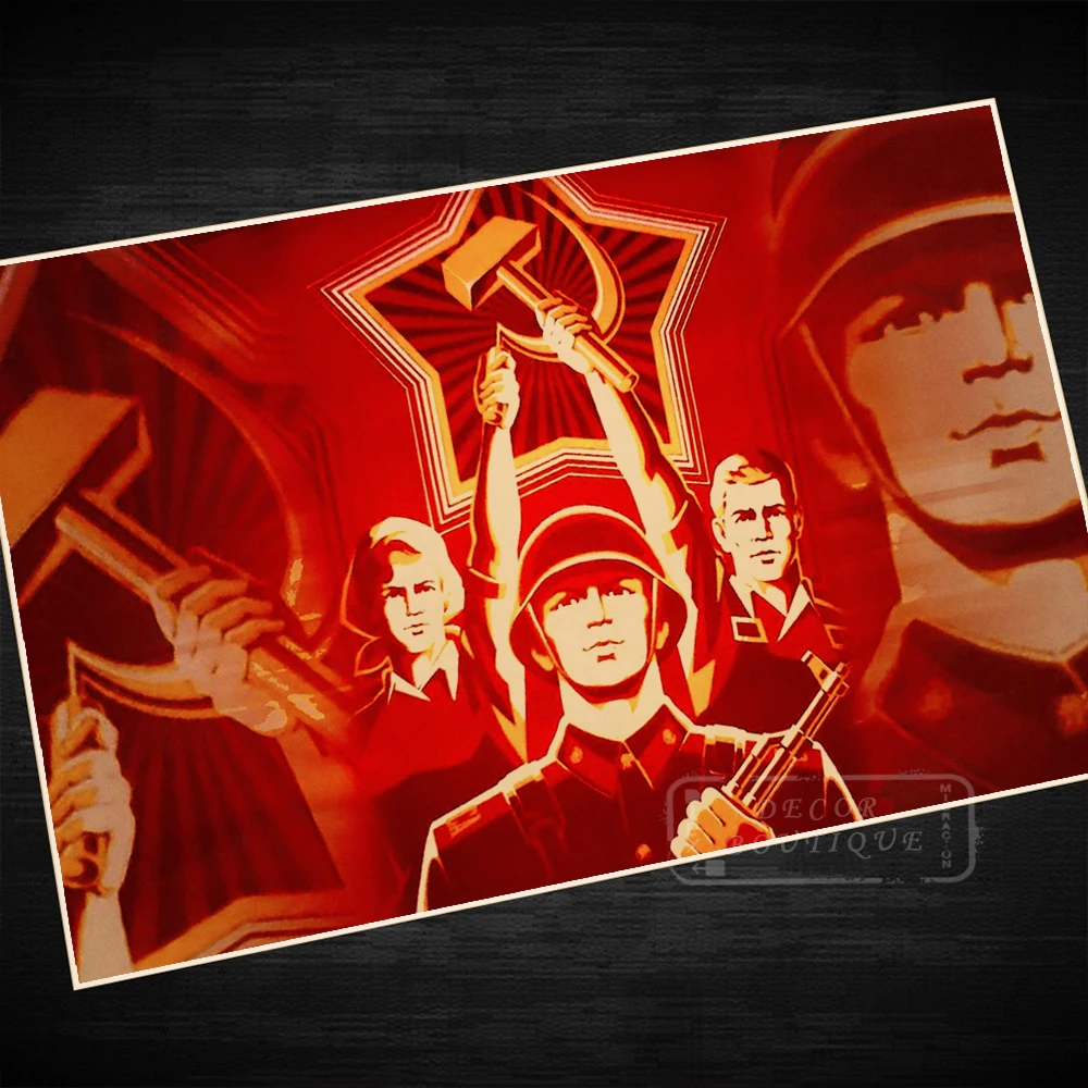 Красное впечатление солдат армии СССР Советский коммунизм WW2 классический