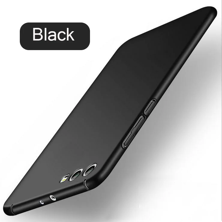 black Для huawei honor 9 чехол для ПК Жесткий Чехол для huawei honor 9 MOFi honor 9 задняя крышка чехол синий красный Капа coque funda черный чистый 5,15" - Цвет: black