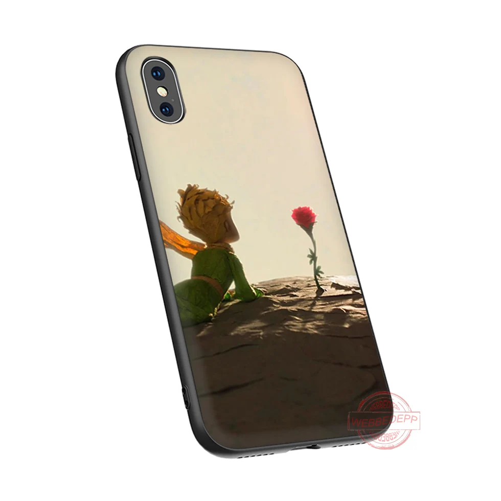 WEBBEDEPP Маленький принц Роза лиса мягкий силиконовый чехол для телефона iPhone 5 6 7 8 Plus