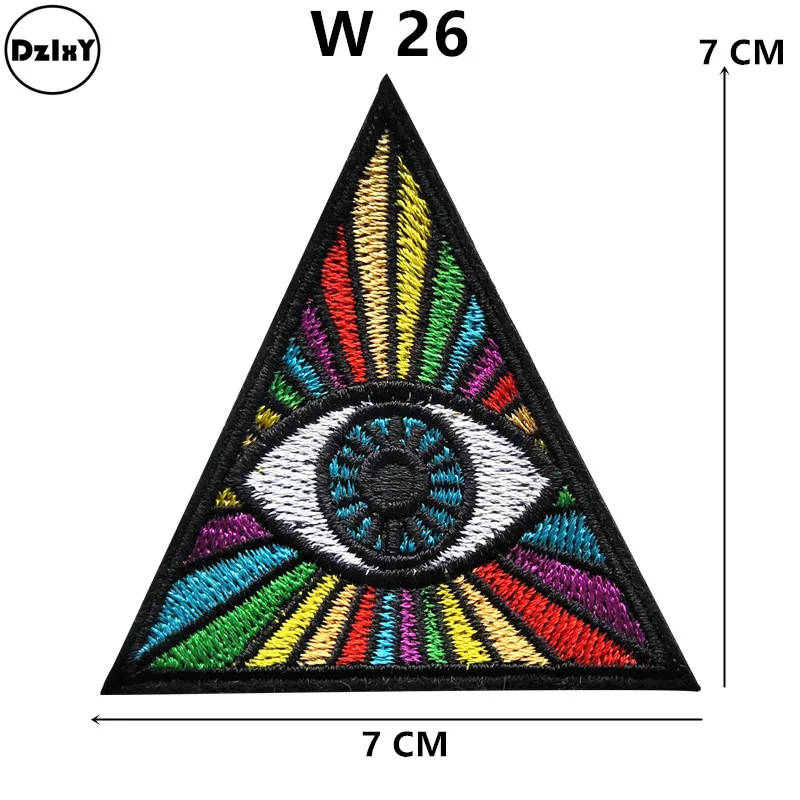 1-PCS-W-26 1 шт. UFO чужеродные железные нашивки для одежды наклейки астронавт полосы аппликации на одежду космическая планета вышитые значки - Цвет: 1-PCS-W-26