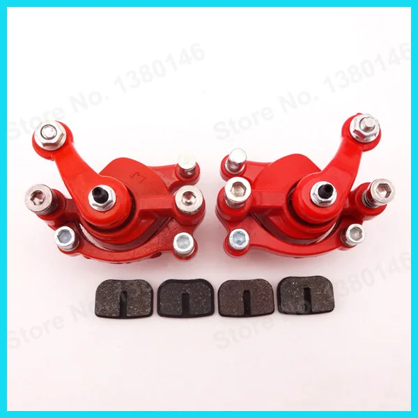 Красный левый и правый дисковые тормоза суппорты китайский карман для грязи