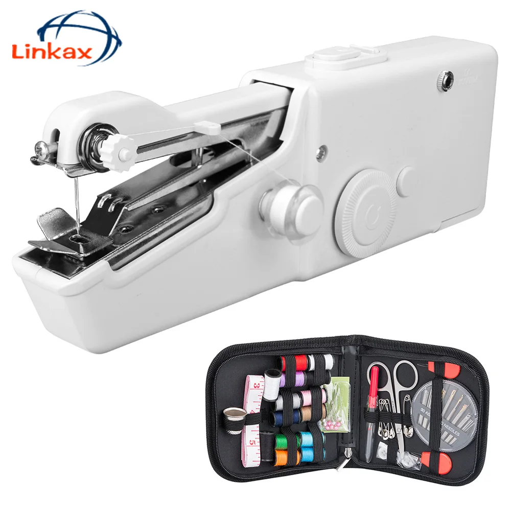 

Portable Handheld sewing machines Stitch Sew needlework Cordless Clothes Fabrics Electric Sewing Machine Stitch Set