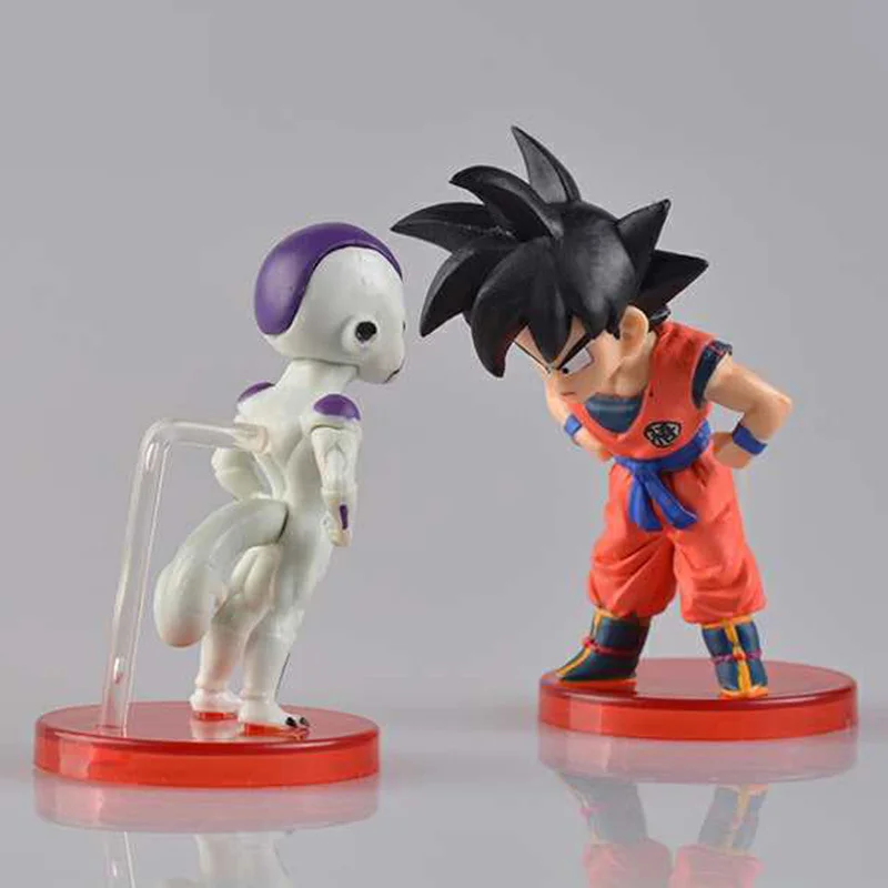 Dragon Ball Z 2 pz/Набор мини фигурка Сон Гоку против. морозильная камера figura Giocattolo del PVC