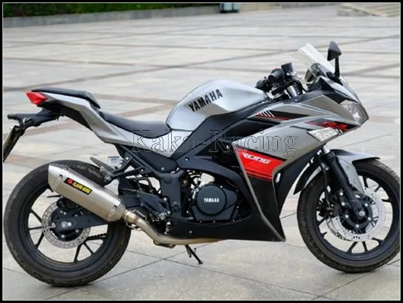 Для Yamaha YZF R3 R25 мотоцикл глушитель полная система скольжения на передний коллектор трубы акроповый глушитель Escape MT03 16-18