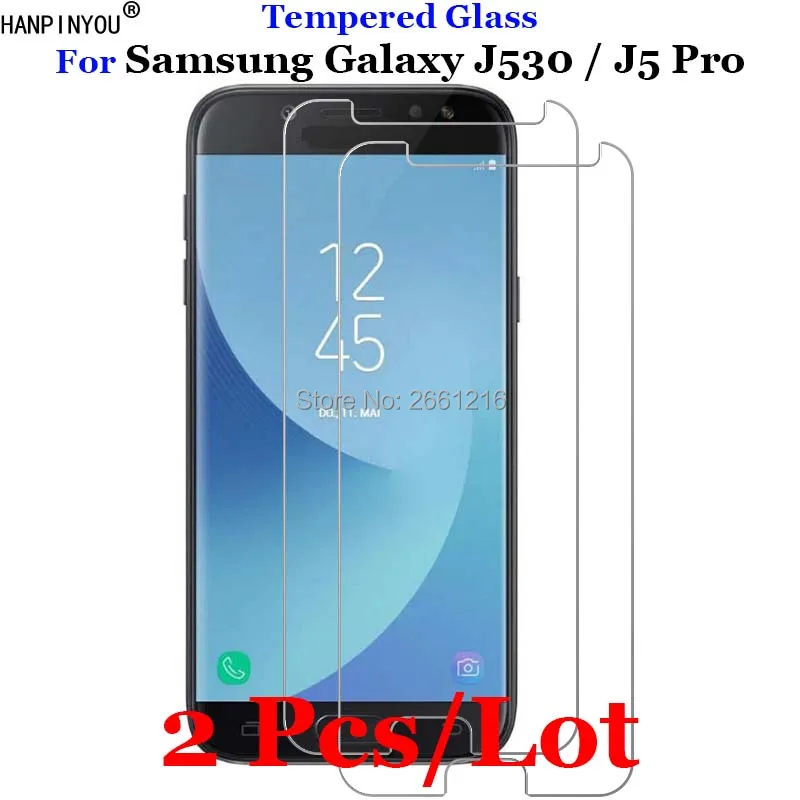 2 шт. закаленное стекло 9H 2.5D для Samsung J5 2017 Премиум Защитная пленка экрана Galaxy (2017) J530