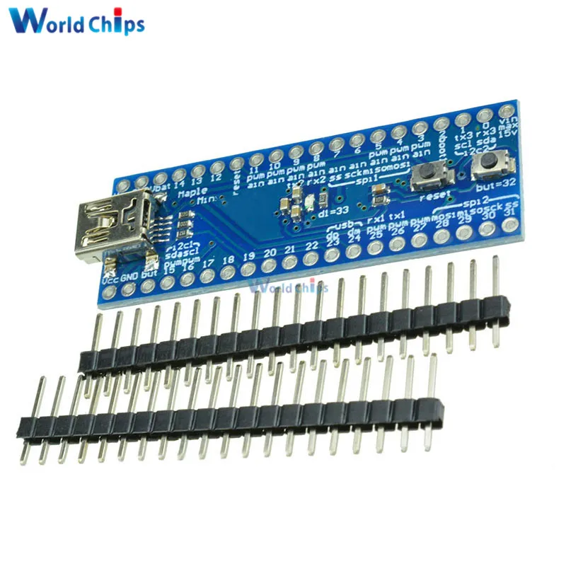 Мини USB STM32F103CBT6 кленовый 32 ARM 3 В 72 МГц 128 Кб модуль флэш платы для Arduino с SPI/I2C USART 34
