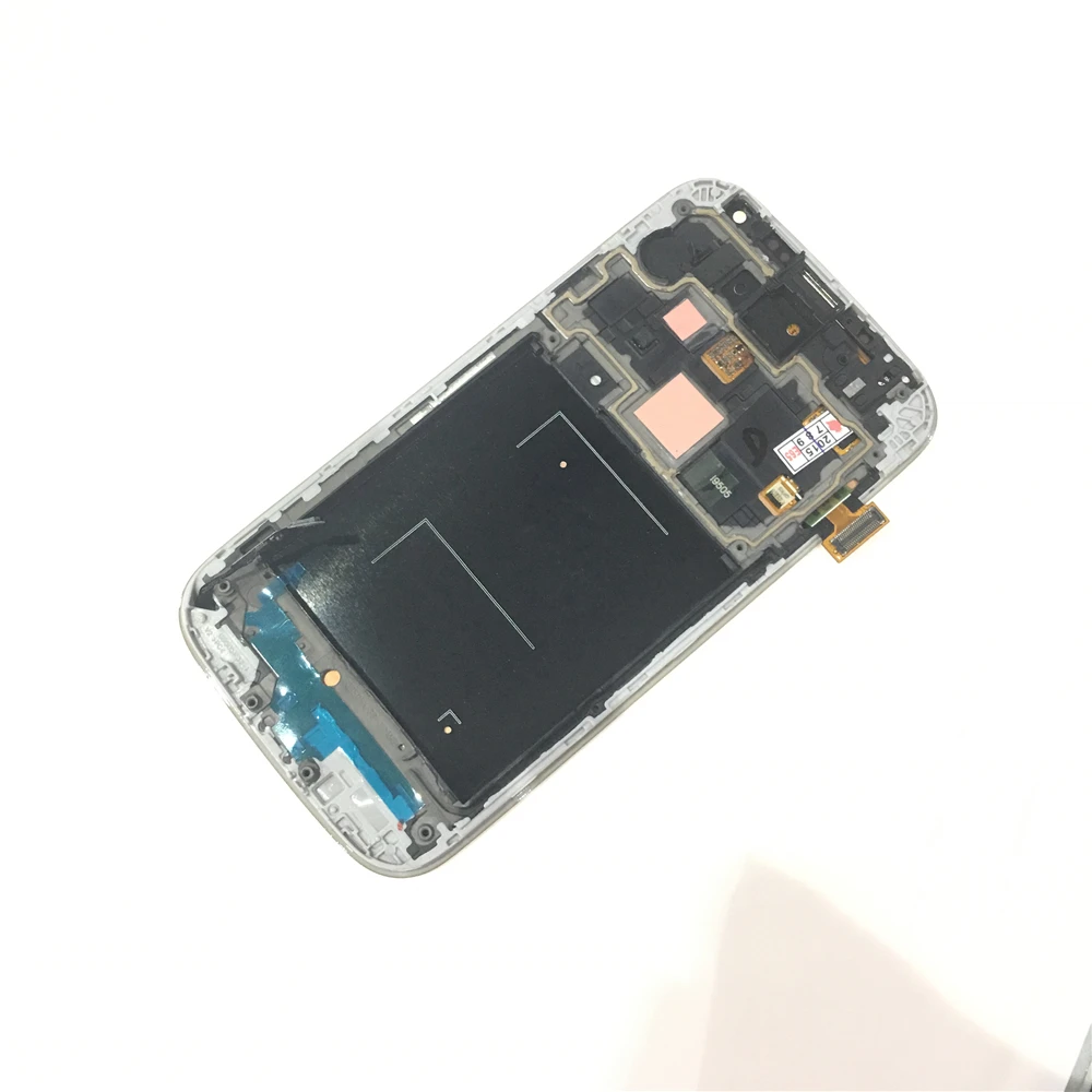 Для Samsung Galaxy S4 i9500 Phone AMOLED LCD сенсорный экран дигитайзер с рамкой Замена бесплатным