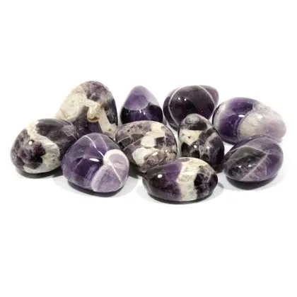 

Chevron Amethyst Tumble Stone (20-25mm) 10 Pack