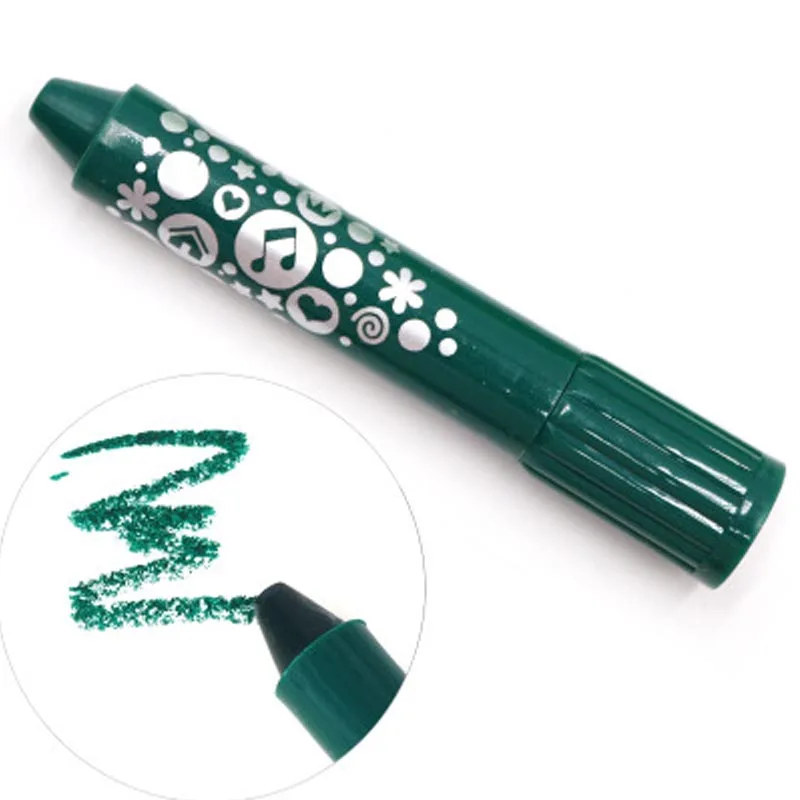Dark green Saizhi игрушка для рисования краски детская моющаяся цветная красочная масляная краска Одноцветный карандаш водорастворимый игрушка SZ3120 - Цвет: Dark green